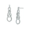 Thumbnail Image 0 of 1/5 CT. T.W. Diamond Infinity Drop Earrings in Sterling Silver