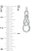 Thumbnail Image 1 of 1/5 CT. T.W. Diamond Infinity Drop Earrings in Sterling Silver