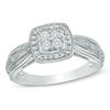 Thumbnail Image 0 of Quad Diamond Accent Square Frame Promise Ring in Sterling Silver