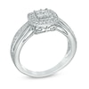 Thumbnail Image 1 of Quad Diamond Accent Square Frame Promise Ring in Sterling Silver
