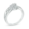 Thumbnail Image 2 of Diamond Accent Three Stone Promise Ring in Sterling Silver