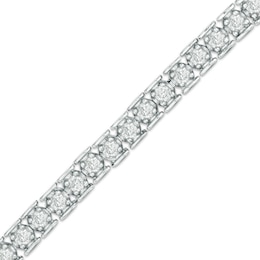 3 CT. T.W. Diamond Tennis Bracelet in Sterling Silver - 7.25&quot;