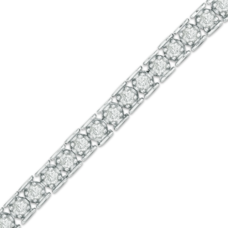3 CT. T.W. Diamond Tennis Bracelet in Sterling Silver - 7.25"