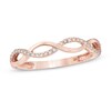 Thumbnail Image 0 of 1/10 CT. T.W. Diamond Loose Braid Anniversary Band in 10K Rose Gold