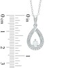 Thumbnail Image 1 of 1/3 CT. T.W. Certified Canadian Diamond Teardrop Pendant in 14K White Gold (I/I2)