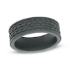 Thumbnail Image 1 of Men's 8.0mm Cobalt Tread Pattern Comfort Fit Wedding Band - Size 10