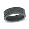 Thumbnail Image 0 of Men's 8.0mm Cobalt Tread Pattern Comfort Fit Wedding Band - Size 10