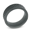 Thumbnail Image 2 of Men's 8.0mm Cobalt Tread Pattern Comfort Fit Wedding Band - Size 10