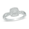Thumbnail Image 0 of 1/5 CT. T.W. Composite Diamond Frame Promise Ring in 10K White Gold