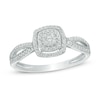 Thumbnail Image 1 of 1/5 CT. T.W. Composite Diamond Frame Promise Ring in 10K White Gold