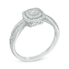 Thumbnail Image 1 of 1/5 CT. T.W. Composite Diamond Frame Promise Ring in 10K White Gold