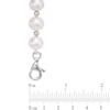 Thumbnail Image 2 of 7.5-8.0mm Freshwater Cultured Pearl Strand Bracelet in Sterling Silver-7.5"