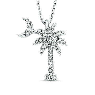 CRAFTD London ネックレス ICED PALM TREE PENDANT SILVER Silver Iced Palm Tree Pendant | CRAFTD London