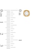 Thumbnail Image 2 of 1/2 CT. T.W. Certified Canadian Diamond Cushion Frame Solitaire Stud Earrings in 14K Gold (I/I2)