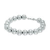 Thumbnail Image 1 of Bead Bracelet in Sterling Silver - 7.25"