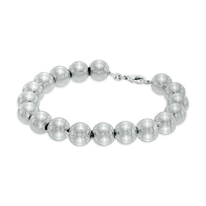 Main Image 1 of Bead Bracelet in Sterling Silver - 7.25"