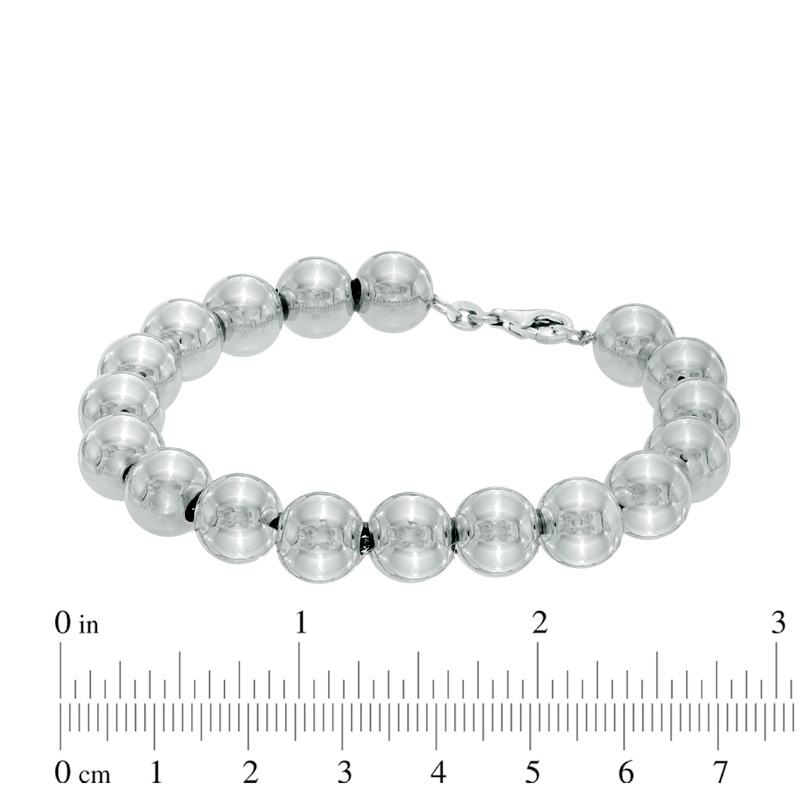 Main Image 2 of Bead Bracelet in Sterling Silver - 7.25"