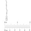 Thumbnail Image 2 of 1/8 CT. T.W. Diamond Three Stone Curved Station Bracelet in 10K White Gold
