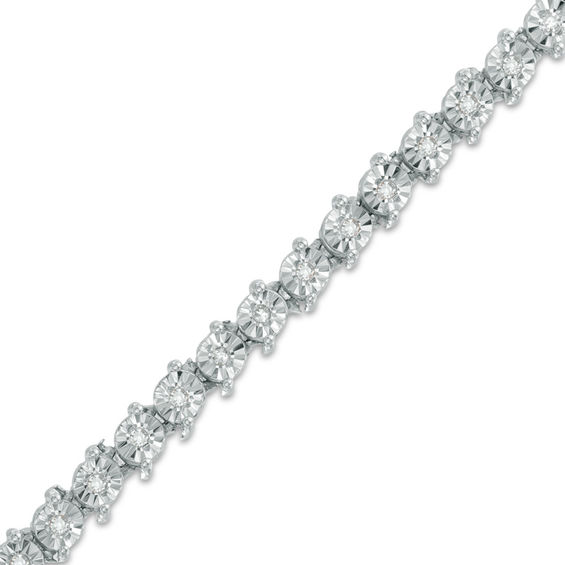2 carat diamond tennis clearance bracelet in sterling silver