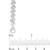 Thumbnail Image 2 of 1/4 CT. T.W. Diamond "S" Tennis Bracelet in Sterling Silver