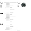 Thumbnail Image 2 of 5/8 CT. T.W. Black Diamond Solitaire Stud Earrings in 10K White Gold