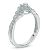Thumbnail Image 2 of Cherished Promise Collection™ 1/10 CT. T.W. Diamond Heart Promise Ring in 10K White Gold
