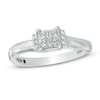 Thumbnail Image 0 of Cherished Promise Collection™ 1/5 CT. T.W. Quad Princess-Cut Diamond Promise Ring in 10K White Gold
