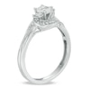 Thumbnail Image 1 of Cherished Promise Collection™ 1/4 CT. T.W. Quad Princess-Cut Diamond Bypass Promise Ring in 10K White Gold