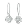Unstoppable Love™ 1/8 CT. T.W. Diamond Whirlwind Drop Earrings in Sterling Silver