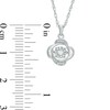 Thumbnail Image 2 of 1/10 CT. T.W. Diamond Whirlwind Pendant in Sterling Silver