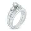 Thumbnail Image 1 of 1-1/3 CT. T.W. Diamond Past Present Future® Bridal Set in 14K White Gold