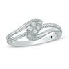 Cherished Promise Collection™ 1/15 CT. T.W. Diamond Bypass Promise Ring in Sterling Silver
