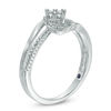 Thumbnail Image 1 of Cherished Promise Collection™ 1/15 CT. T.W. Diamond Bypass Promise Ring in Sterling Silver