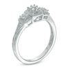 Thumbnail Image 1 of Cherished Promise Collection™ 1/8 CT. T.W. Diamond Three Stone Cluster Promise Ring in Sterling Silver