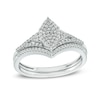 Thumbnail Image 0 of 1/3 CT. T.W. Marquise Composite Diamond Bridal Set in 10K White Gold