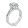Thumbnail Image 2 of 1/2 CT. T.W. Composite Diamond Frame Bridal Set in 10K White Gold