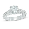Thumbnail Image 0 of 2-1/2 CT. T.W. Certified Diamond Frame Engagement Ring in 14K White Gold (I/I2)