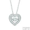 Thumbnail Image 0 of 1/5 CT. T.W. Diamond Heart Pendant in 10K White Gold