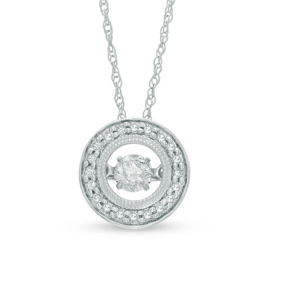 Unstoppable Love™ 1/4 CT. T.W. Diamond Circle Frame Pendant in 10K White Gold Unstoppable Love™ 1/4 CT. T.W. Diamond Circle Frame Pendant in 10K White Gold