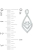 Unstoppable Love™ 1/4 CT. T.W. Diamond Infinity-Style Drop Earrings in 10K White Gold