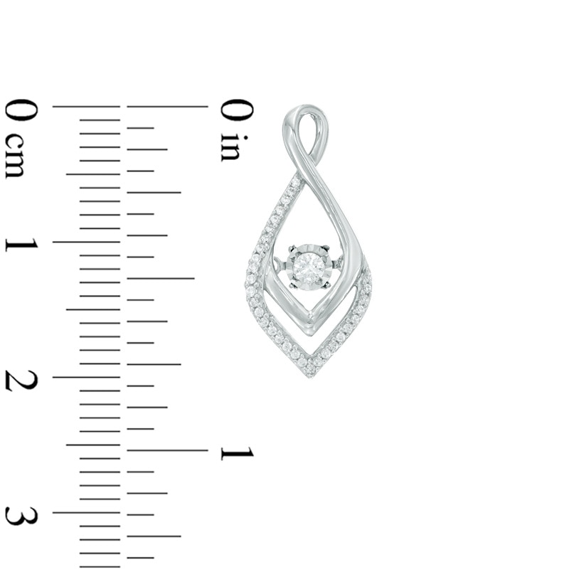 Unstoppable Love™ 1/4 CT. T.W. Diamond Infinity-Style Drop Earrings in 10K White Gold