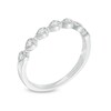 Thumbnail Image 2 of 1/10 CT. T.W. Diamond Seven Stone Sideways Teardrop Anniversary Band in 10K White Gold