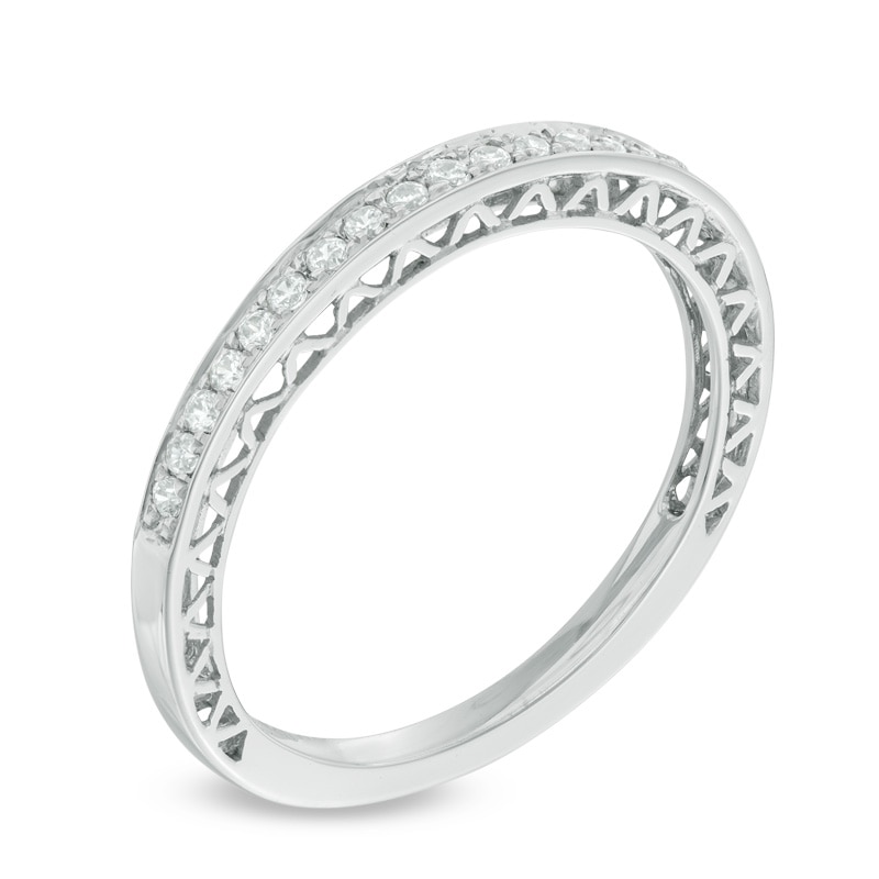 Main Image 2 of 1/6 CT. T.W. Diamond Anniversary Band in 10K White Gold