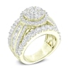 4 CT. T.W. Composite Diamond Frame Engagement Ring in 14K Gold