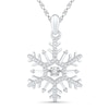 Thumbnail Image 0 of 1/6 CT. T.W. Diamond Snowflake Pendant in 10K White Gold