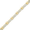 Thumbnail Image 0 of 1 CT. T.W. Diamond "X" Bracelet in 10K Gold