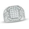 Thumbnail Image 0 of Men's 2 CT. T.W. Diamond Cluster Octagonal Frame Ring in 10K White Gold