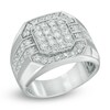 Thumbnail Image 1 of Men's 2 CT. T.W. Multi-Diamond Octagonal Frame Ring in 10K White Gold