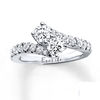 Thumbnail Image 0 of Ever Us® 2 CT. T. W. Two-Stone Diamond Bypass Ring in 14K White Gold