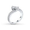 Thumbnail Image 2 of Ever Us® 2 CT. T. W. Two-Stone Diamond Bypass Ring in 14K White Gold